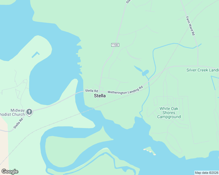 map of restaurants, bars, coffee shops, grocery stores, and more near 102-104 Swingbridge Drive in Stella