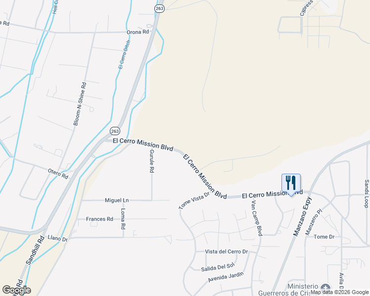 map of restaurants, bars, coffee shops, grocery stores, and more near 39 El Cerro Mission Boulevard in Los Lunas