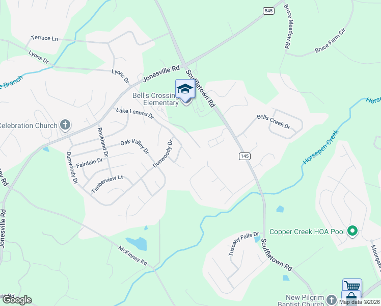 map of restaurants, bars, coffee shops, grocery stores, and more near 607 Lake Lennox Drive in Simpsonville