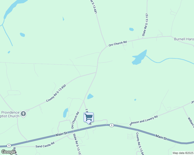 map of restaurants, bars, coffee shops, grocery stores, and more near 556 Oro Church Road in Pageland