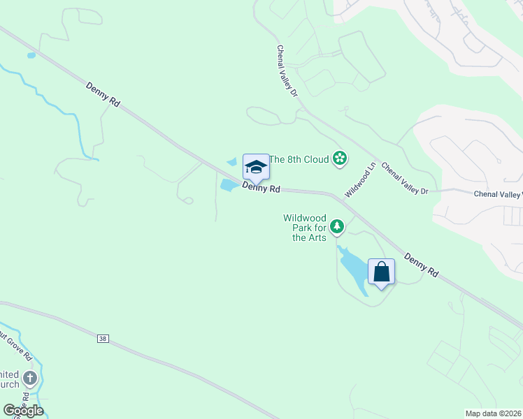 map of restaurants, bars, coffee shops, grocery stores, and more near 21201 Denny Road in Little Rock