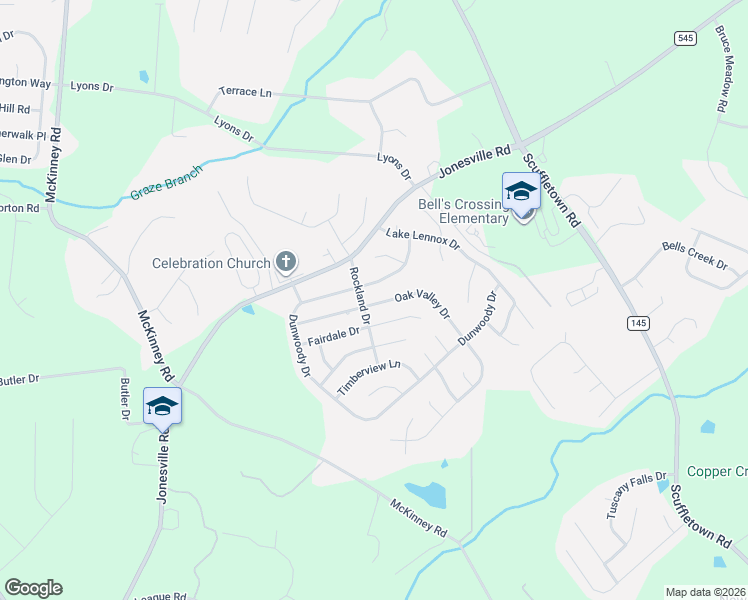 map of restaurants, bars, coffee shops, grocery stores, and more near 205 Oak Valley Drive in Simpsonville
