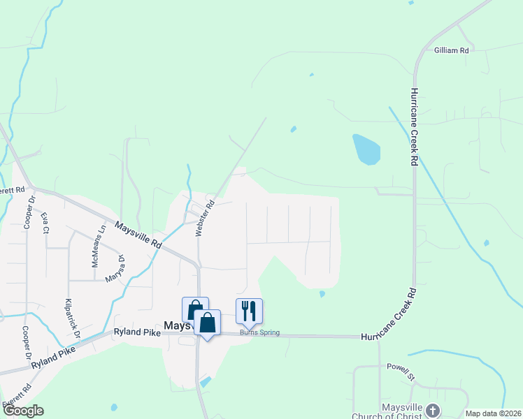 map of restaurants, bars, coffee shops, grocery stores, and more near 111 Cherry Glen Circle in Huntsville