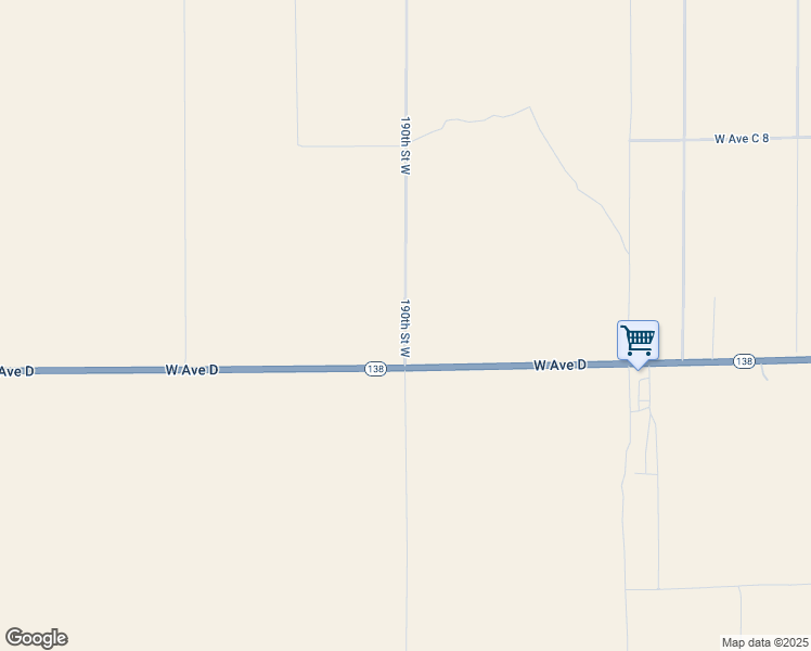 map of restaurants, bars, coffee shops, grocery stores, and more near 49301 190th Street West in Lancaster