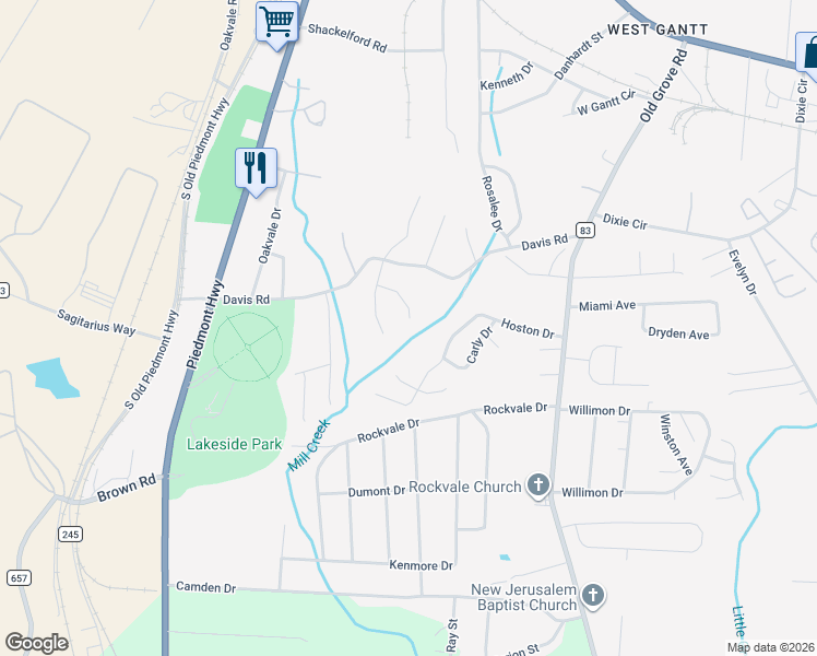 map of restaurants, bars, coffee shops, grocery stores, and more near 238 Kahlen Court in Piedmont