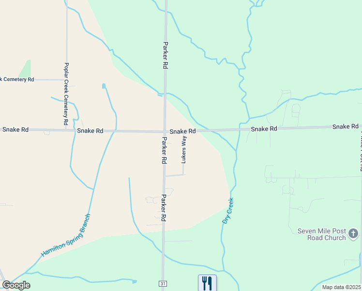 map of restaurants, bars, coffee shops, grocery stores, and more near 12203 Lukers Way in Athens