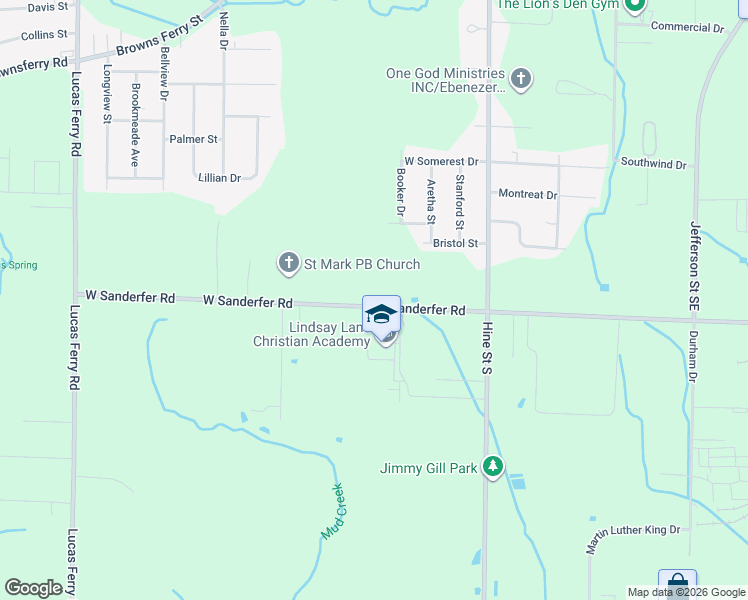 map of restaurants, bars, coffee shops, grocery stores, and more near 714 West Sanderfer Road in Athens