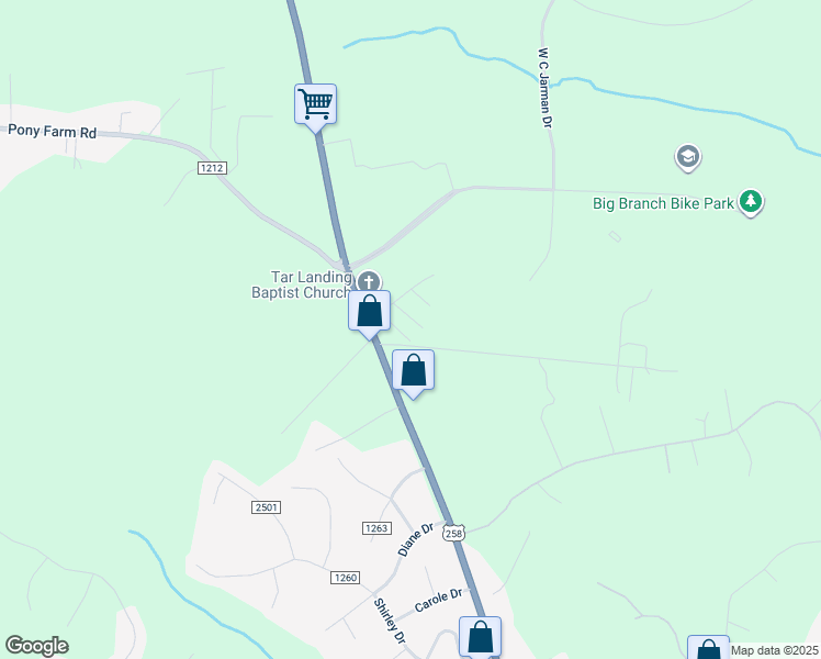map of restaurants, bars, coffee shops, grocery stores, and more near 312 Brave Lane in Jacksonville