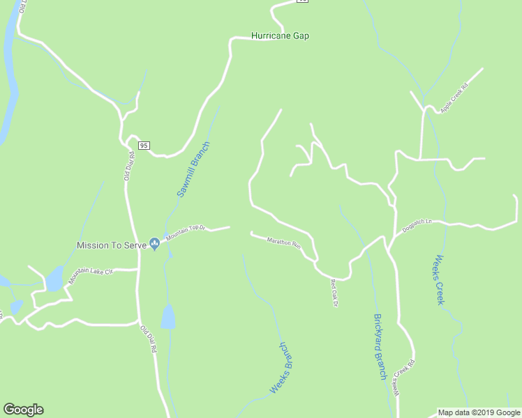 map of restaurants, bars, coffee shops, grocery stores, and more near 832 Scenic Mountain View Road in Blue Ridge