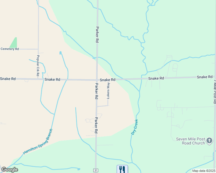 map of restaurants, bars, coffee shops, grocery stores, and more near 12203 Lukers Way in Athens