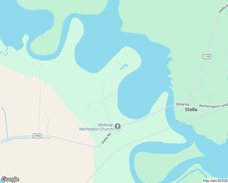 map of restaurants, bars, coffee shops, grocery stores, and more near 3202 River Road in Stella