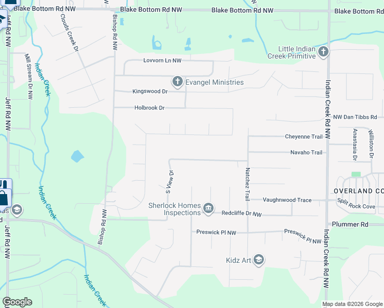 map of restaurants, bars, coffee shops, grocery stores, and more near 142 South View Drive in Huntsville