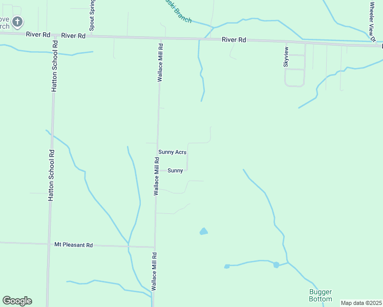 map of restaurants, bars, coffee shops, grocery stores, and more near Sunny in Muscle Shoals
