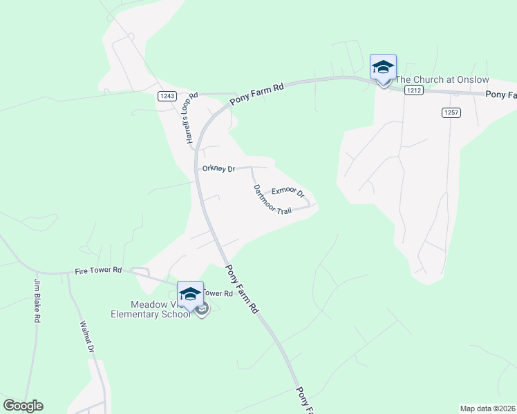 map of restaurants, bars, coffee shops, grocery stores, and more near 208 Dartmoor Trail in Jacksonville