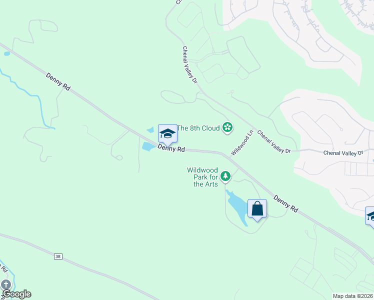 map of restaurants, bars, coffee shops, grocery stores, and more near 21201 County Road 40 in Little Rock