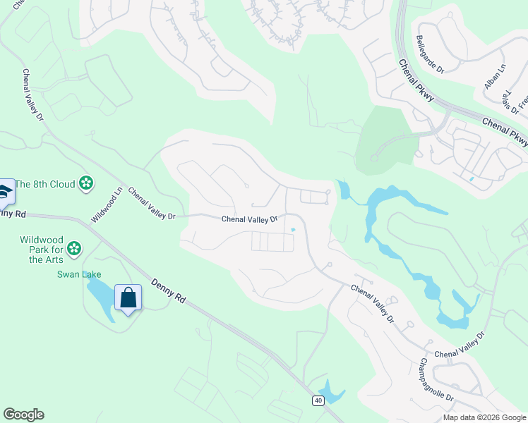 map of restaurants, bars, coffee shops, grocery stores, and more near 29 Ensbury Place in Little Rock