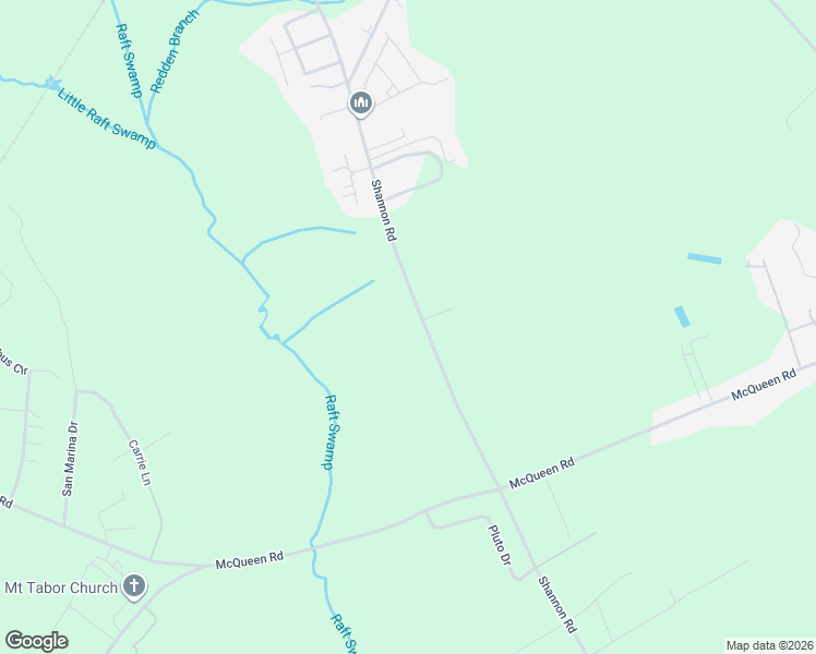 map of restaurants, bars, coffee shops, grocery stores, and more near 5265-5435 Shannon Road in Shannon