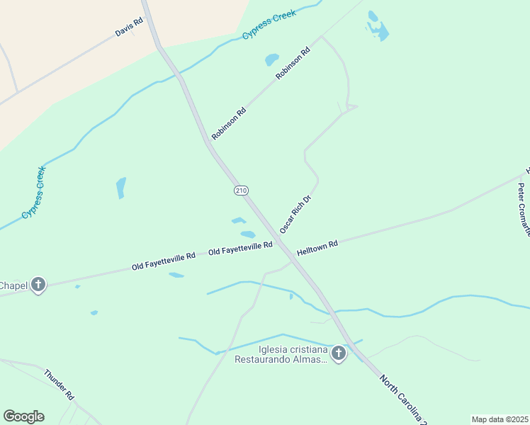 map of restaurants, bars, coffee shops, grocery stores, and more near 2854 North Carolina 210 in Garland