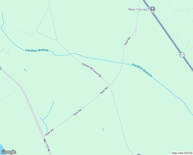 map of restaurants, bars, coffee shops, grocery stores, and more near 785 Opal Road in Red Springs