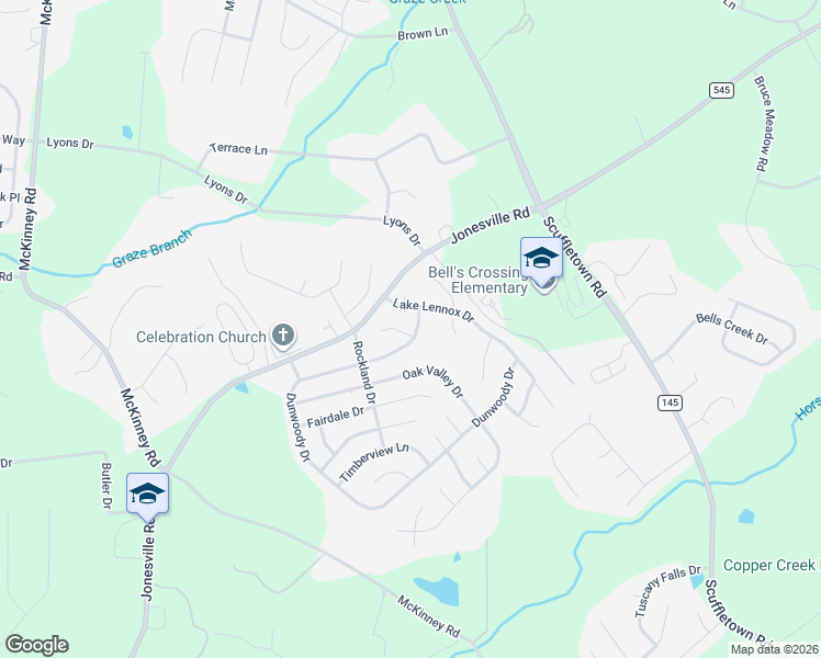 map of restaurants, bars, coffee shops, grocery stores, and more near 207 Northfield Lane in Simpsonville