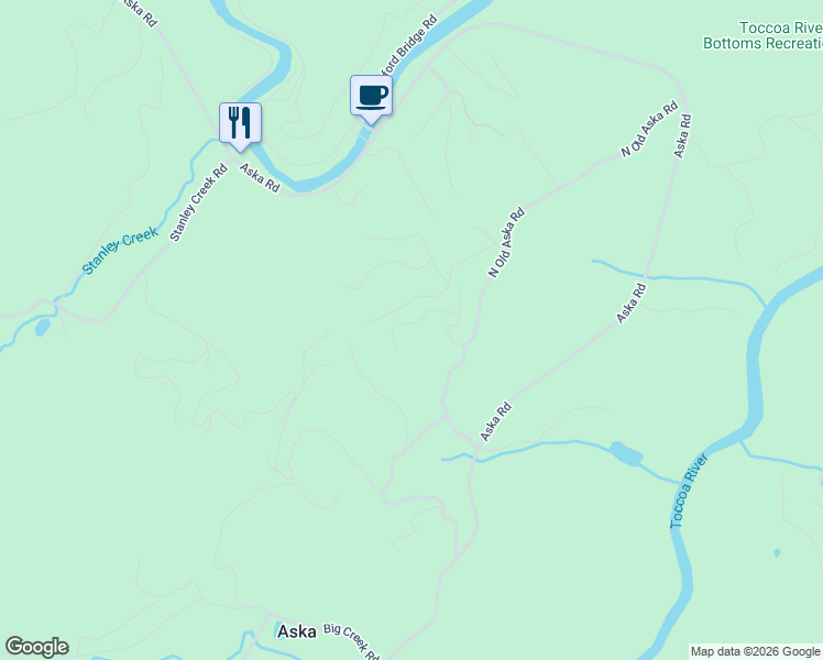 map of restaurants, bars, coffee shops, grocery stores, and more near 236 Ridge Top Lane in Blue Ridge