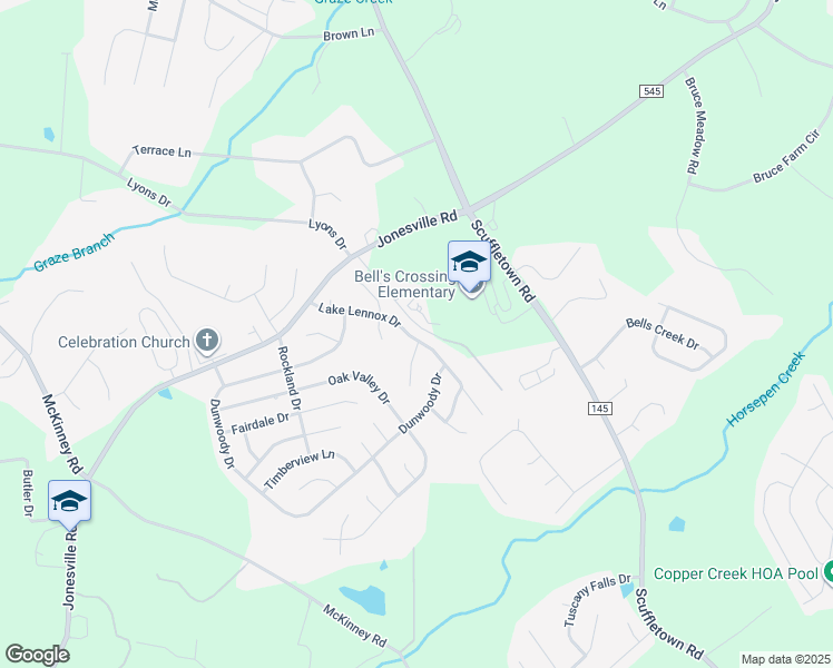 map of restaurants, bars, coffee shops, grocery stores, and more near 309 Lake Lennox Drive in Simpsonville
