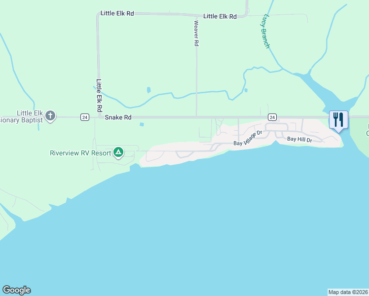 map of restaurants, bars, coffee shops, grocery stores, and more near 5329 Bay Village Drive in Athens