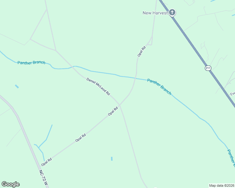 map of restaurants, bars, coffee shops, grocery stores, and more near 922 Opal Road in Red Springs