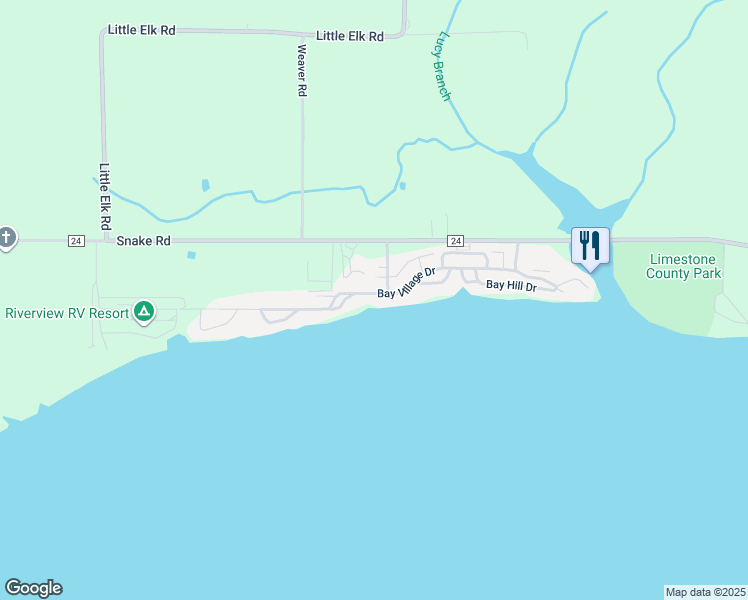 map of restaurants, bars, coffee shops, grocery stores, and more near 5590 Bay Village Drive in Athens