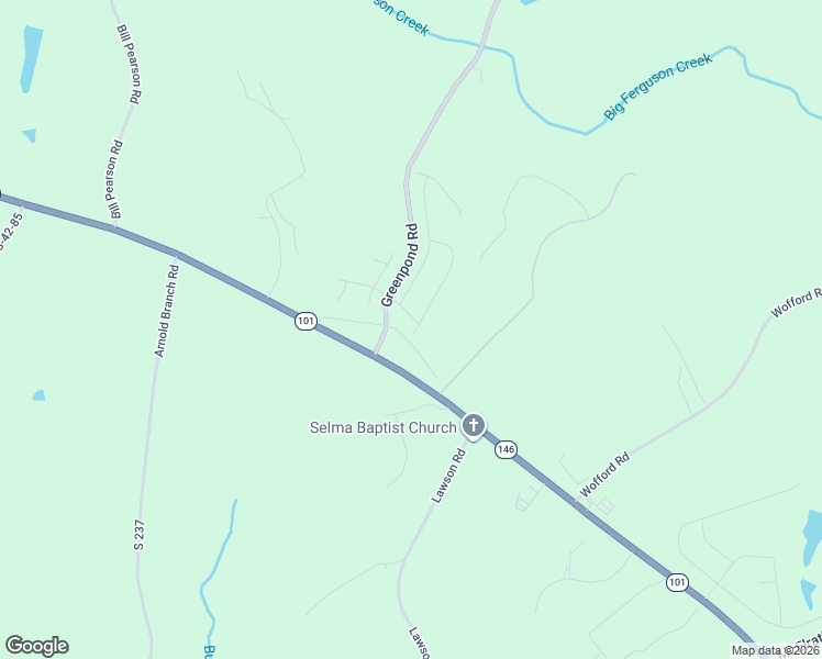 map of restaurants, bars, coffee shops, grocery stores, and more near South 305 in Woodruff