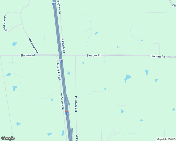 map of restaurants, bars, coffee shops, grocery stores, and more near 1655 Slocum Road in Hernando
