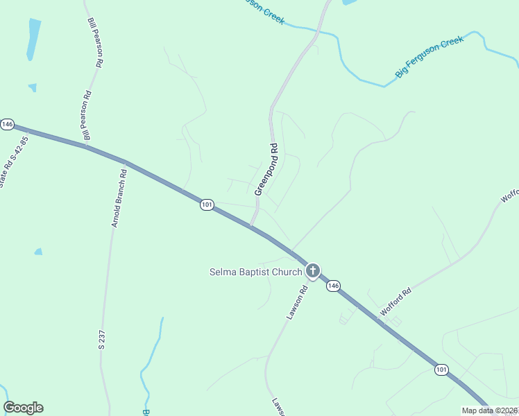 map of restaurants, bars, coffee shops, grocery stores, and more near South 305 in Woodruff