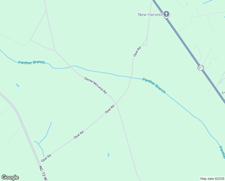 map of restaurants, bars, coffee shops, grocery stores, and more near 922 Opal Road in Red Springs