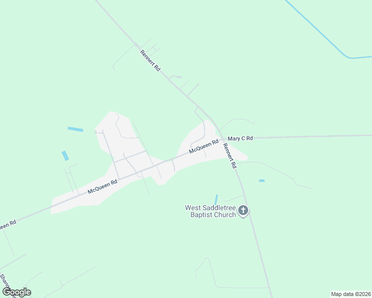 map of restaurants, bars, coffee shops, grocery stores, and more near 1175-1179 McQueen Road in Shannon