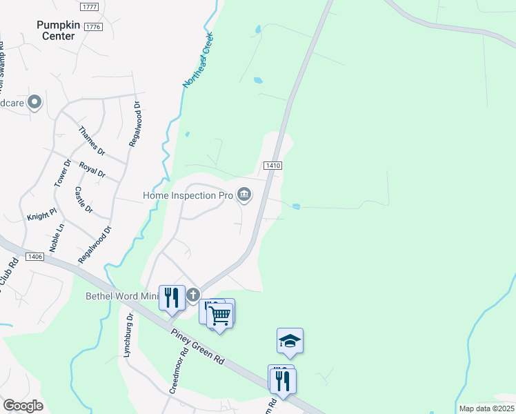 map of restaurants, bars, coffee shops, grocery stores, and more near 1584 Halltown Road in Jacksonville
