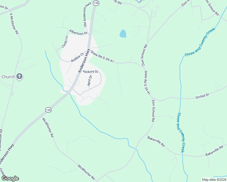 map of restaurants, bars, coffee shops, grocery stores, and more near 146 Winterwood Lane in Easley