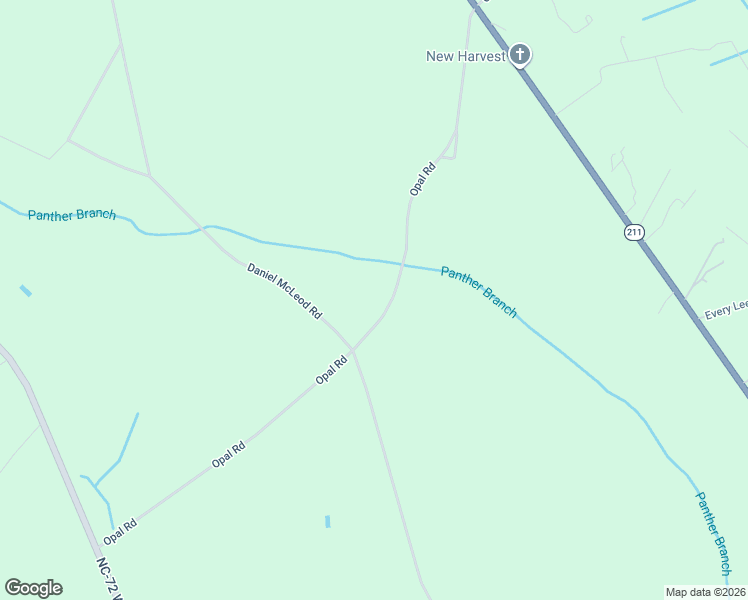 map of restaurants, bars, coffee shops, grocery stores, and more near 889 Opal Road in Red Springs