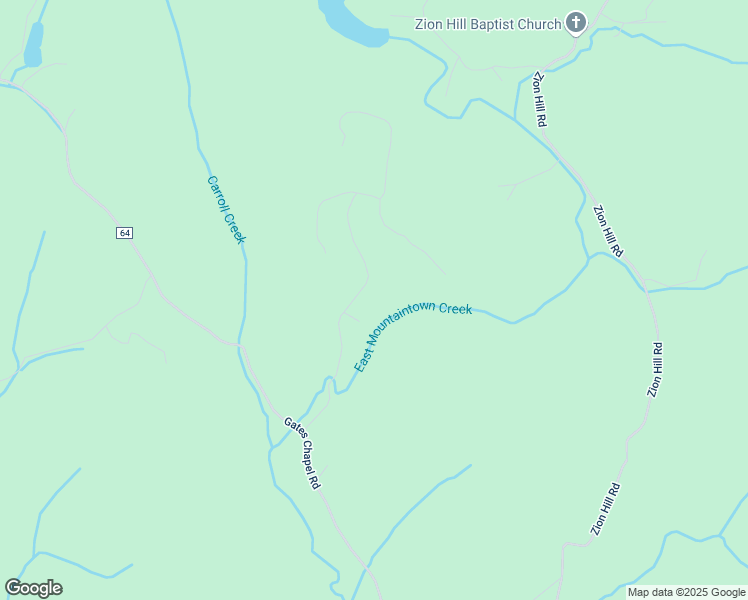 map of restaurants, bars, coffee shops, grocery stores, and more near 2096 Gates Chapel Road in Ellijay