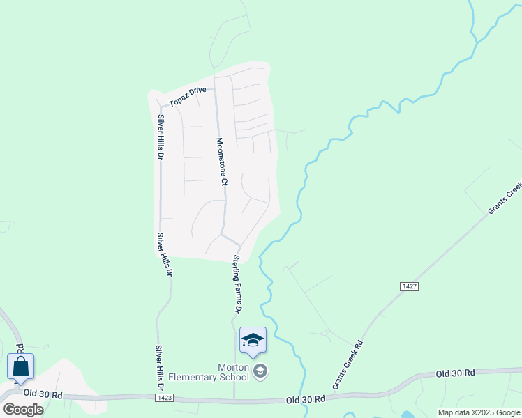 map of restaurants, bars, coffee shops, grocery stores, and more near 223 Emerald Ridge Road in Jacksonville