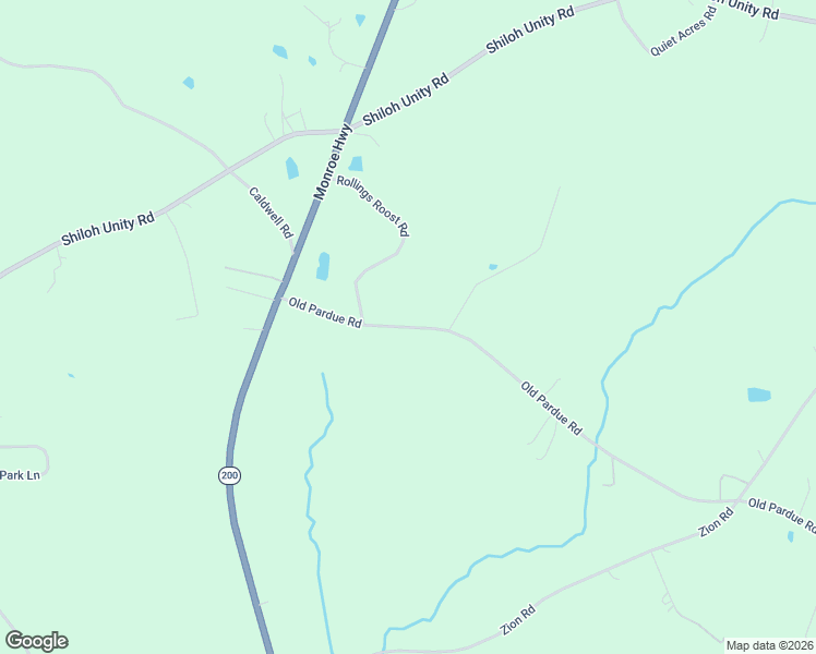 map of restaurants, bars, coffee shops, grocery stores, and more near 1337 Old Pardue Road in Lancaster