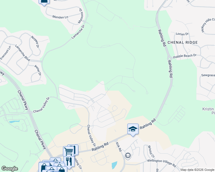 map of restaurants, bars, coffee shops, grocery stores, and more near 3 Chenal Heights Drive in Little Rock