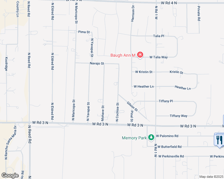 map of restaurants, bars, coffee shops, grocery stores, and more near 2276 North Cochise Street in Chino Valley