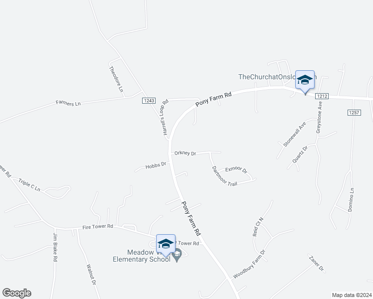 map of restaurants, bars, coffee shops, grocery stores, and more near 105 Orkney Drive in Jacksonville