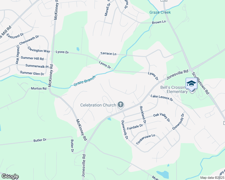 map of restaurants, bars, coffee shops, grocery stores, and more near 115 Arabian Way in Simpsonville