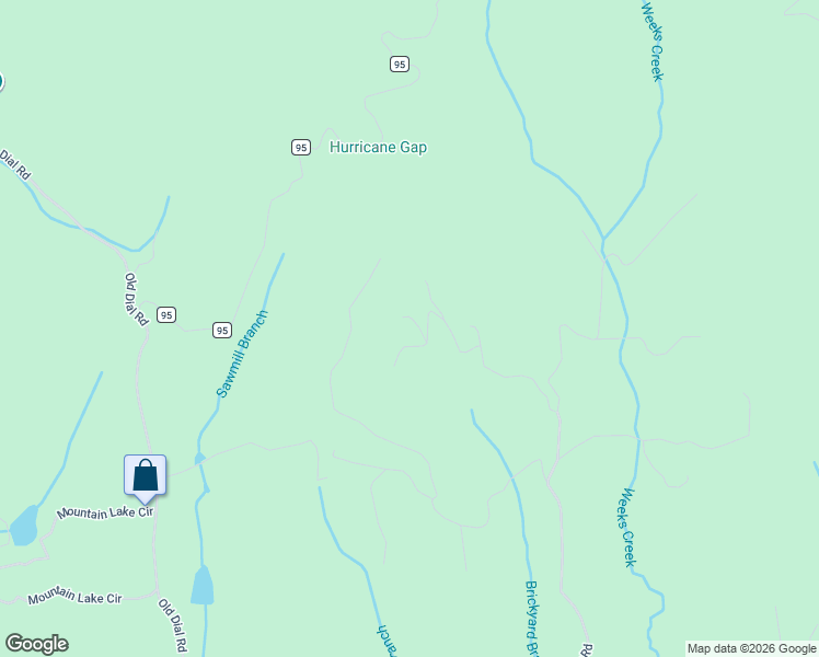 map of restaurants, bars, coffee shops, grocery stores, and more near 45 Holly Branch Lane in Blue Ridge
