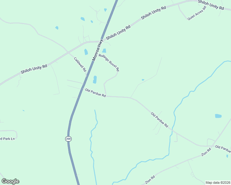 map of restaurants, bars, coffee shops, grocery stores, and more near 1337 Old Pardue Road in Lancaster