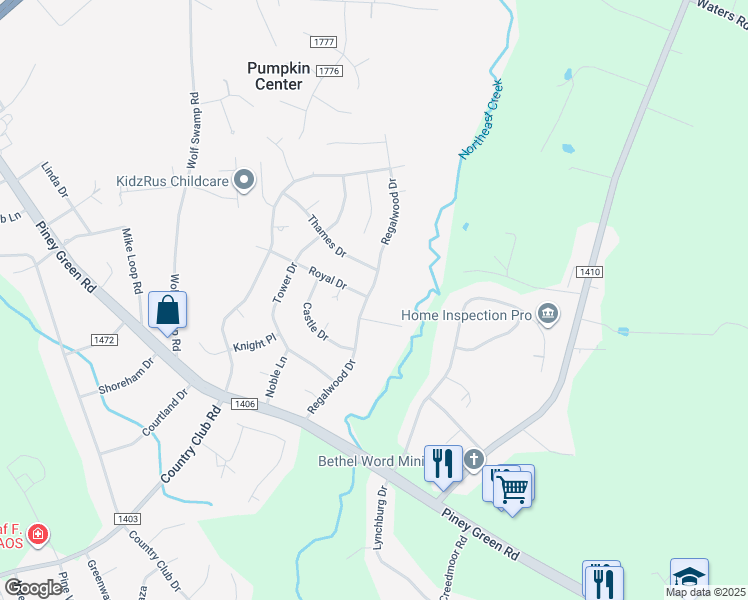 map of restaurants, bars, coffee shops, grocery stores, and more near 234 Regalwood Drive in Jacksonville