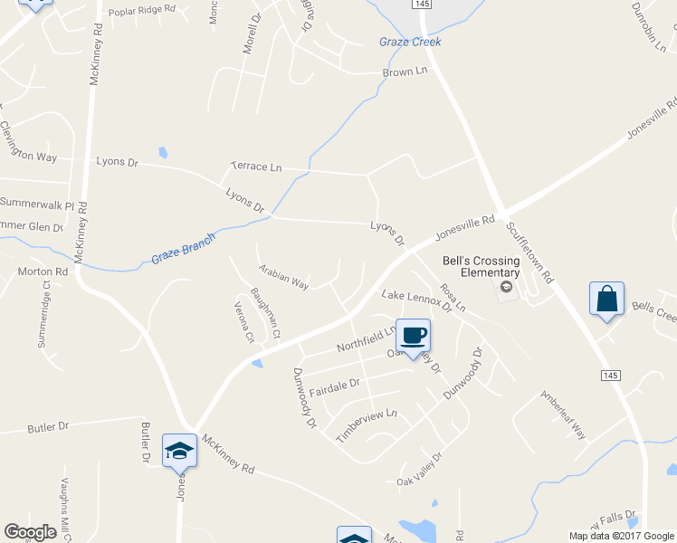 map of restaurants, bars, coffee shops, grocery stores, and more near 301 Jockey Court in Simpsonville