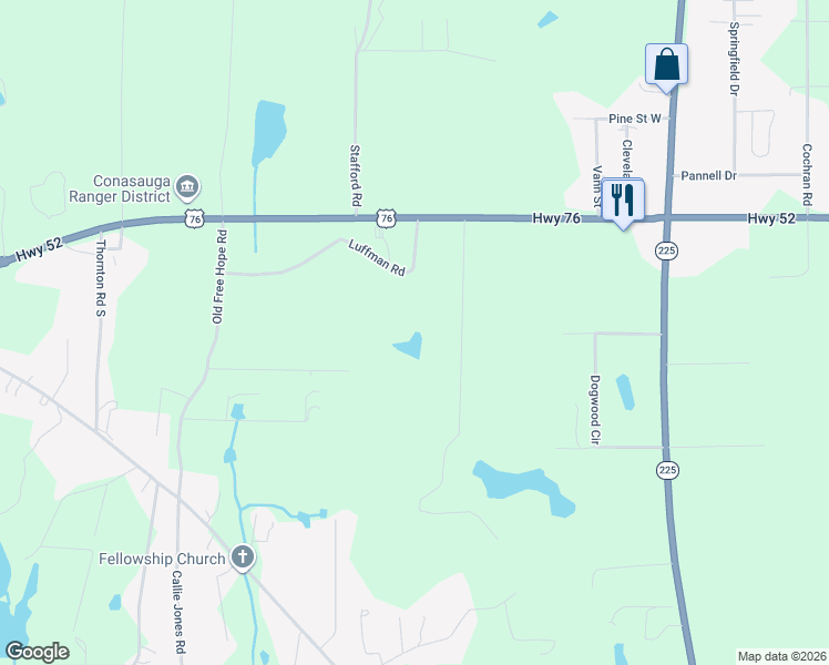 map of restaurants, bars, coffee shops, grocery stores, and more near 247 Robert Jackson Road in Chatsworth