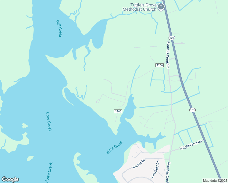 map of restaurants, bars, coffee shops, grocery stores, and more near 142 Jordans Lane in Beaufort